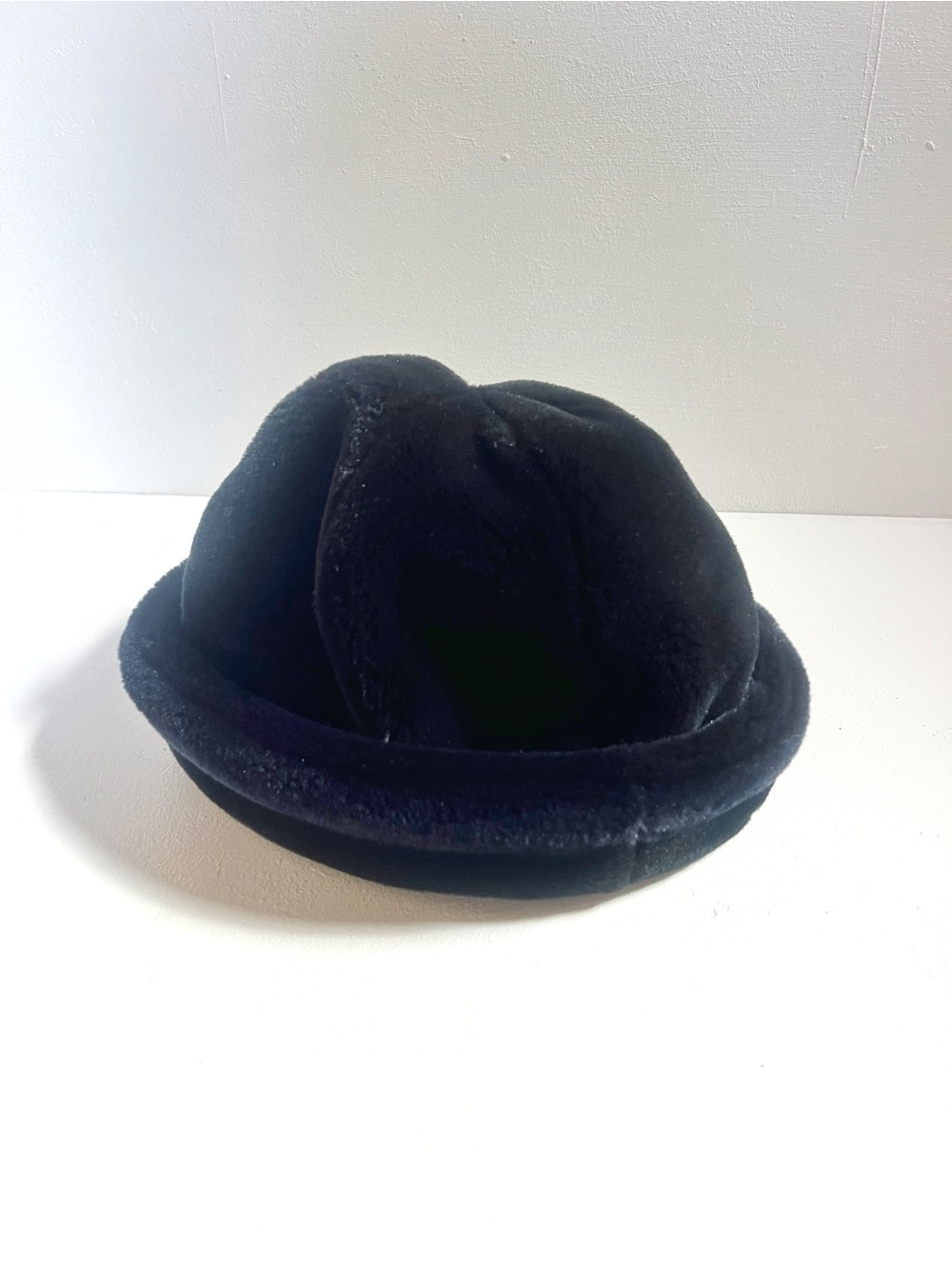 Vintage | Black Fur Bucket Hat